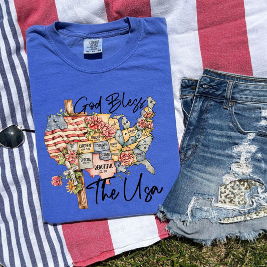 God bless the USA -Comfort Color