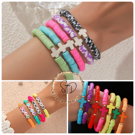 Fun Christian bracelet stacks