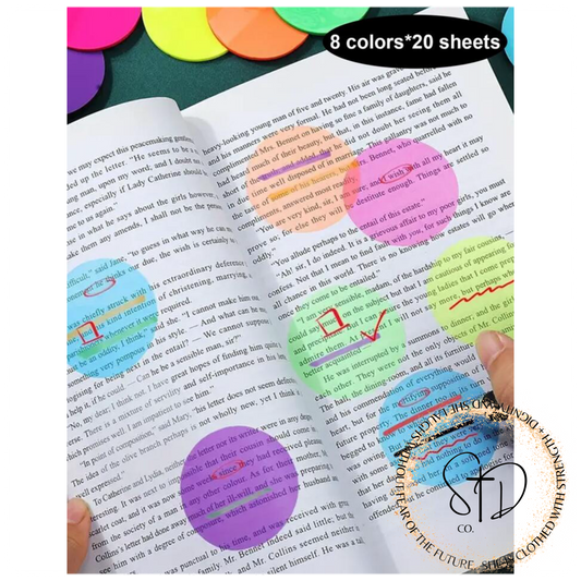 Transparent sticky notes for Bible study