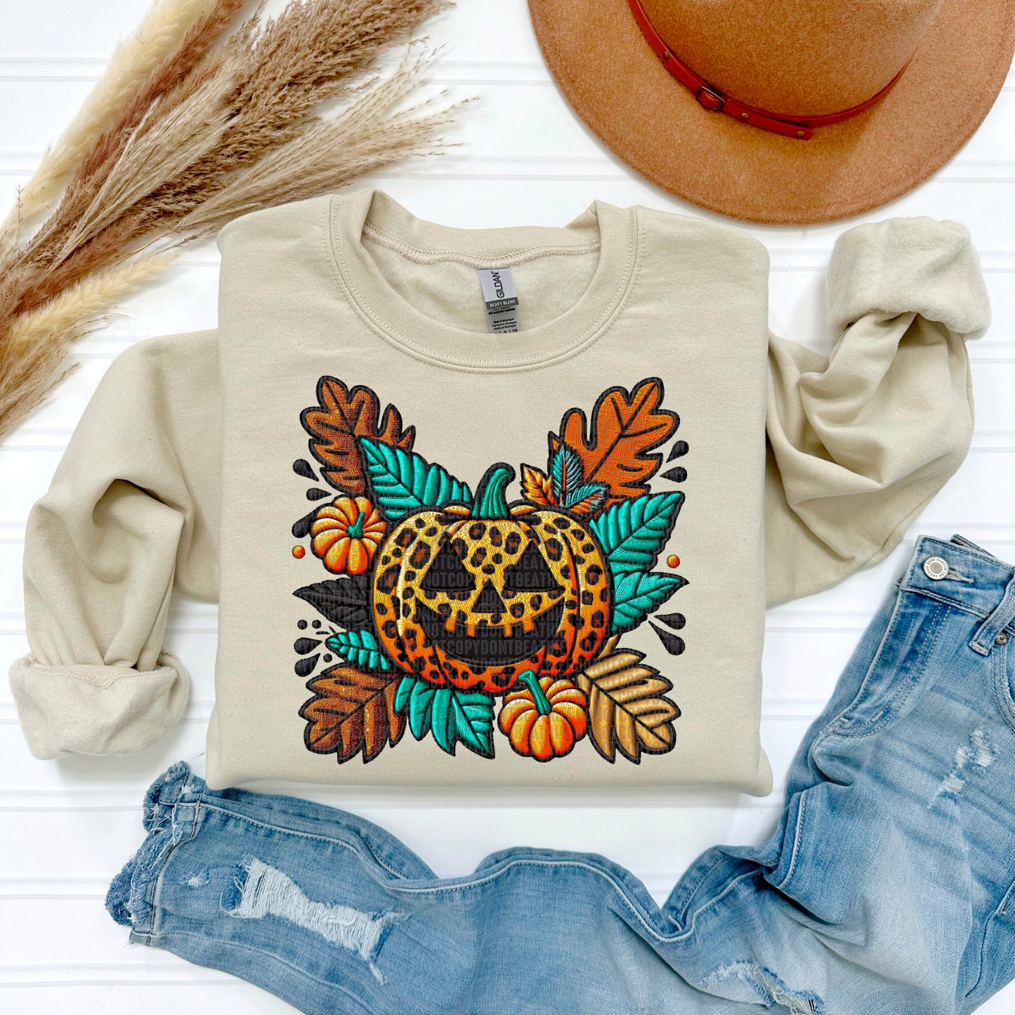 Leopard Pumpkin-Sweatshirt